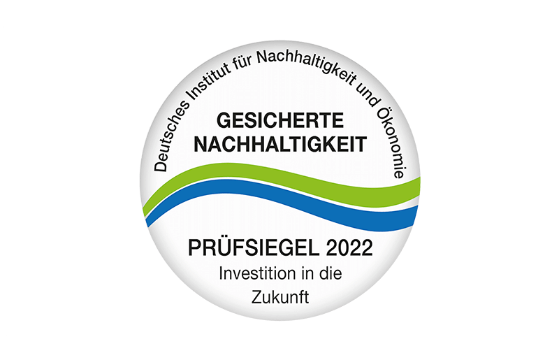 Siegel 2022 für Nachhaltigkeit