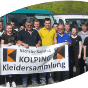 Kleidersammlung-Helfer für Kolping Recycling