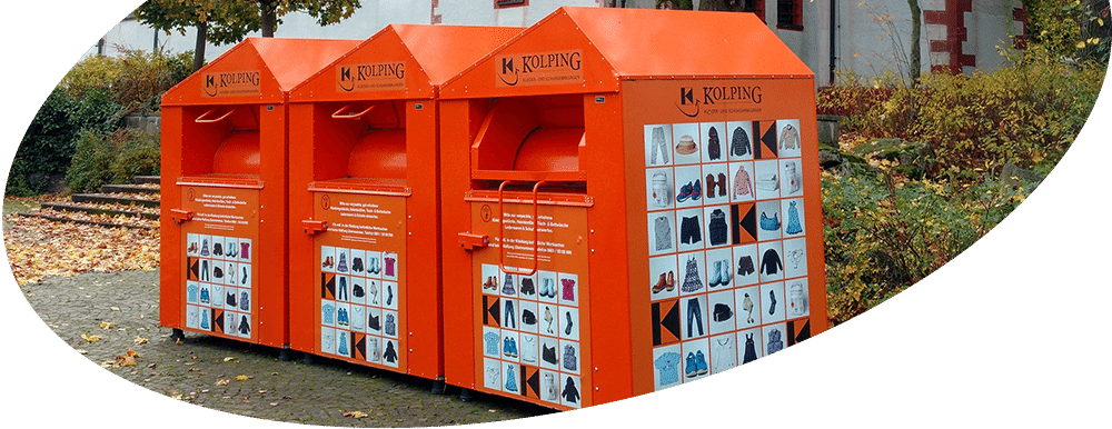 Kolping Kleiderbox für Kommunen – Kolping Recycling