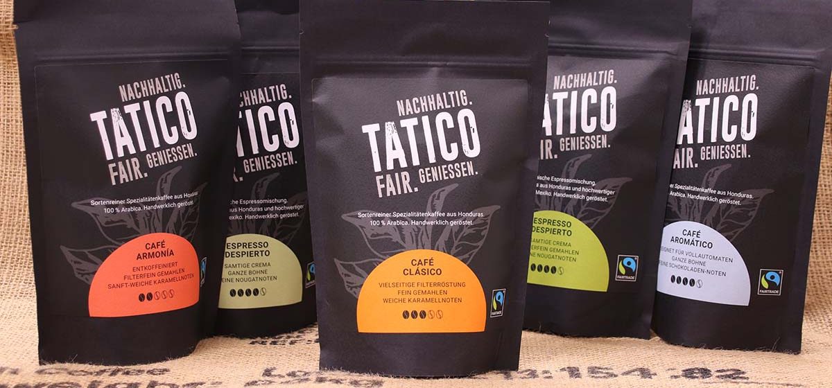 Fair Trade Kaffee von Tatico wird von Beginn an von Kolping Textilrecycling unterstützt