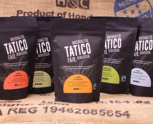 Fair Trade Kaffee von Tatico wird von Beginn an von Kolping Textilrecycling unterstützt