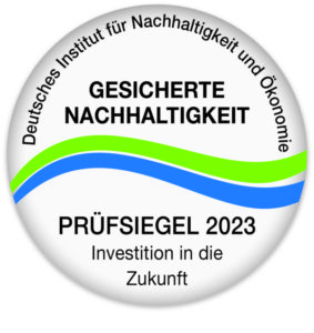 Prüfsiegel 2023 für Nachhaltigkeit - Investition für die Zukunft