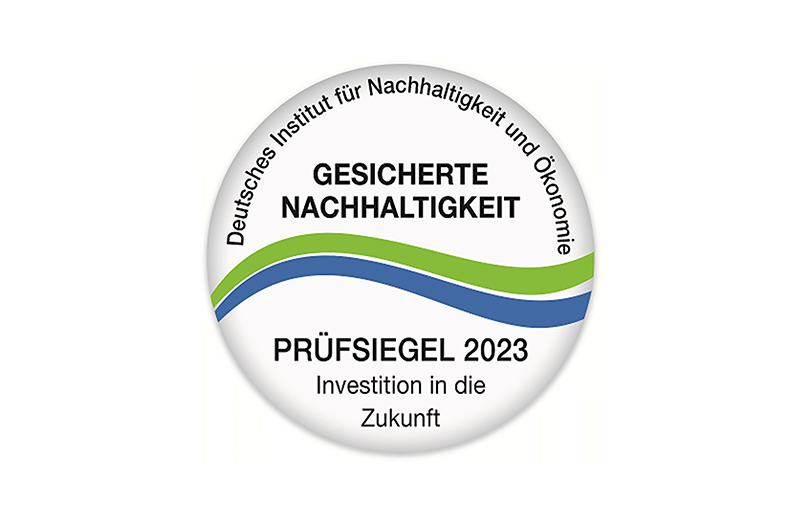 Siegel für Nachhaltigkeit 2023 – Kolping Textilrecycling